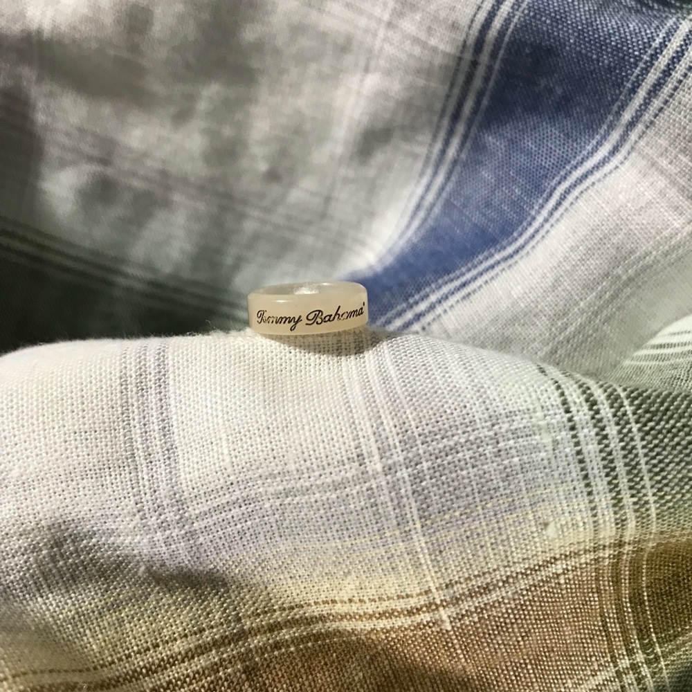 Tommy Bahama Linen Chaveta Plaid Shirt Size Large - Picture 6 of 7